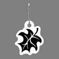 Zippy Clip & Tag W/ Tab - Oak Leaf Silhouette